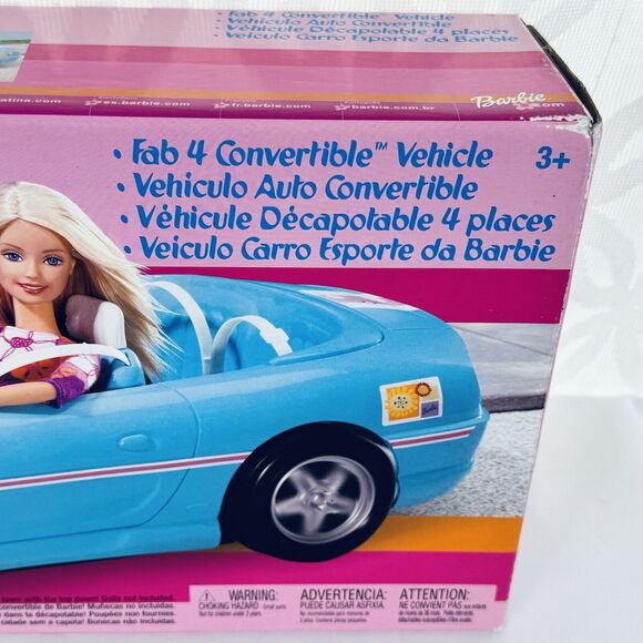 2002 Barbie Baby Blue Fab 4 Convertible Car Mattel Special Value Variant - Picture 3 of 16